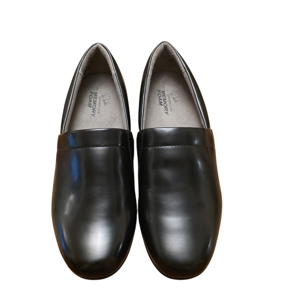 Life Stride Klassy Worklife Slip-Resistant Black Women's Wedge Shoes Size 8.5 - Picture 3 of 10